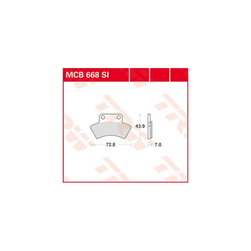 Plaquettes de Frein Off-Road Frittées Série SI