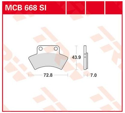 Plaquettes de Frein Off-Road Frittées Série SI