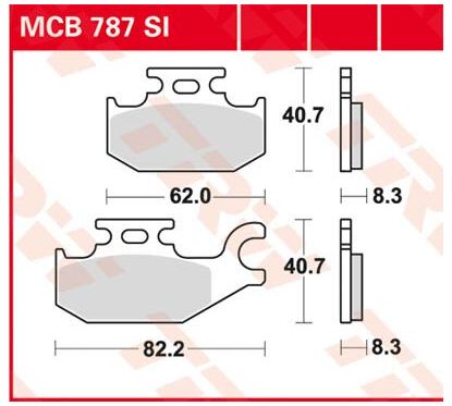 Plaquettes de Frein Off-Road Frittées Série SI
