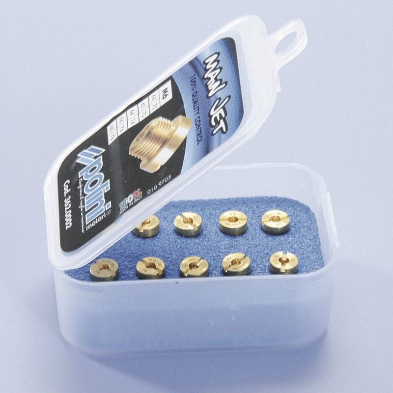 Polini main jet pack. 10 jets (Dell'Orto type) of 5 mm, 90/99 (362.0005)
