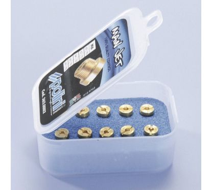 Polini main jet pack. 10 jets, Dell'Orto type, of 6 mm, 180/198 (362.0008)