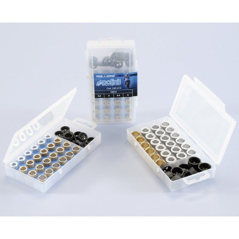 Boîte de galets POLINI 16x13mm 2,5-3-3,5-4gr - 24 pièces