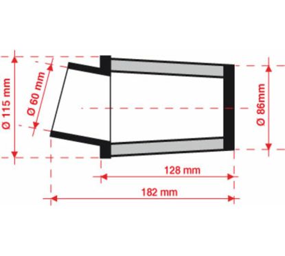 Filtre à air BMC conique Ø60mm - FBSA60-128