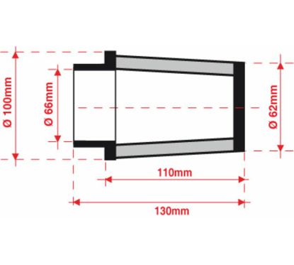 Filtre à air BMC conique Ø66mm - FMSA66-110