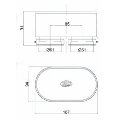 Filtre à air BMC (set de deux filtres) - FM3092 FZR1000