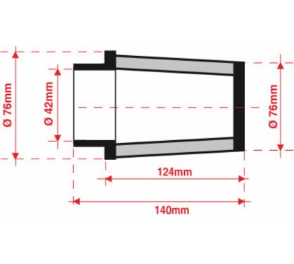 Filtre à air BMC conique Ø42mm - FMSA42-127
