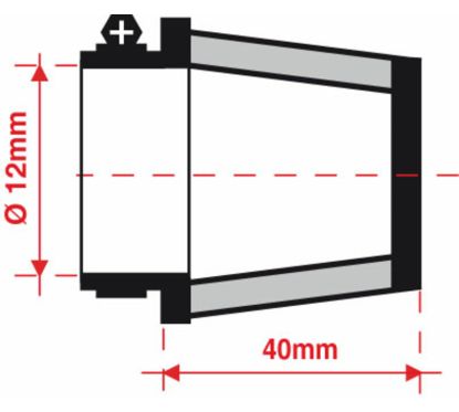 Filtre de reniflard d'huile BMC Ø12mm - FBSA12-40