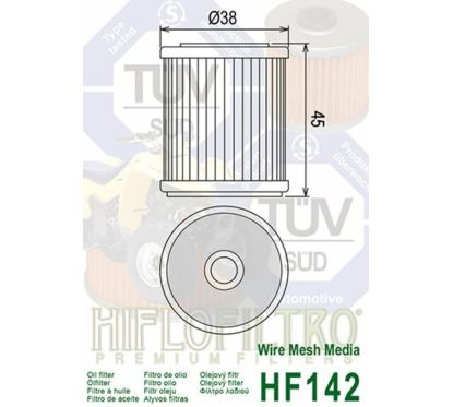 Filtre à huile HIFLOFILTRO - HF142
