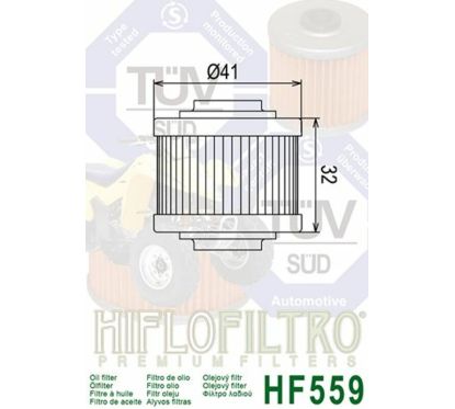 Filtre à huile HIFLOFILTRO - HF559
