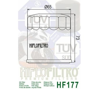 Filtre à huile HIFLOFILTRO - HF177