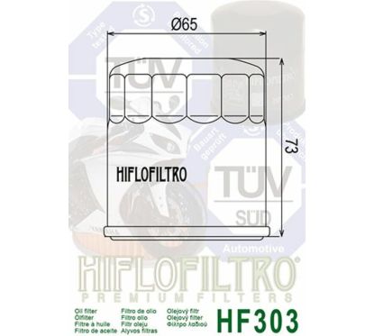 Filtre à huile HIFLOFILTRO Racing - HF303RC