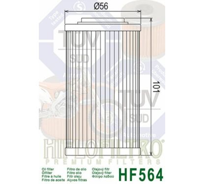 Filtre à huile HIFLOFILTRO - HF564