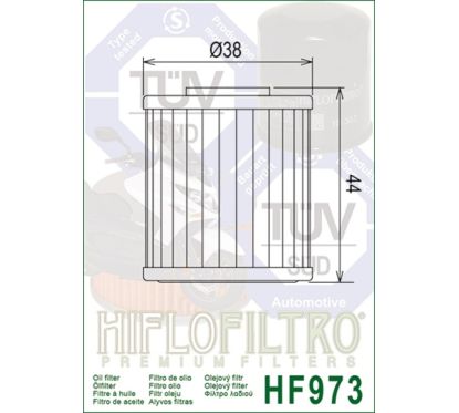 Filtre à huile HIFLOFILTRO - HF973