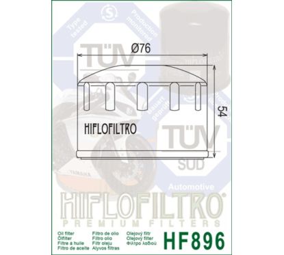 Filtre à huile HIFLOFILTRO - HF896 - Ural Motorcycle 750 (14-19)