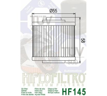 Filtre à huile HIFLOFILTRO - HF145