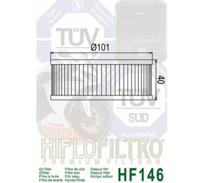 Filtre à huile HIFLOFILTRO - HF146