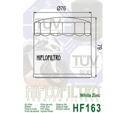 Filtre à huile HIFLOFILTRO - HF163