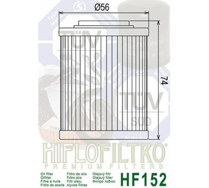 Filtre à huile HIFLOFILTRO - HF152