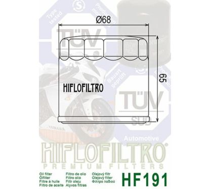 Filtre à huile HIFLOFILTRO - HF191