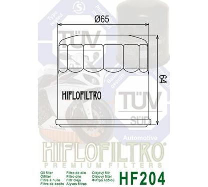 Filtre à huile HIFLOFILTRO - HF204