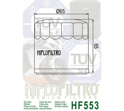 Filtre à huile HIFLOFILTRO - HF553