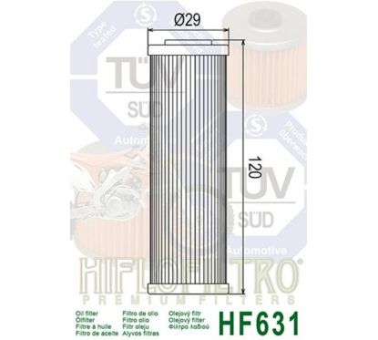 Filtre à huile HIFLOFILTRO - HF631