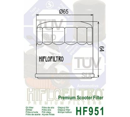 Filtre à huile HIFLOFILTRO - HF951