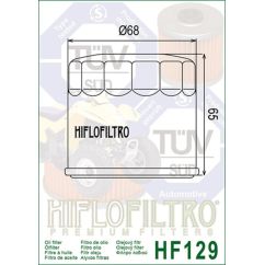 Filtre à huile HIFLOFILTRO - HF129