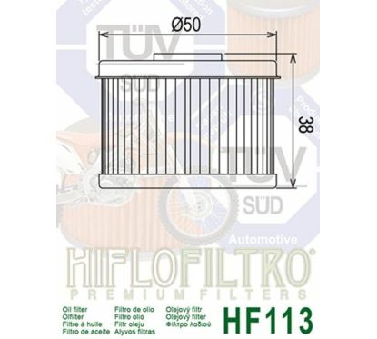 Filtre à huile HIFLOFILTRO - HF113