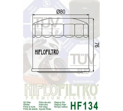 Filtre à huile HIFLOFILTRO - HF134