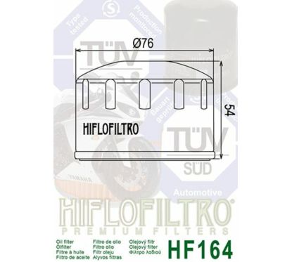 Filtre à huile HIFLOFILTRO - HF164