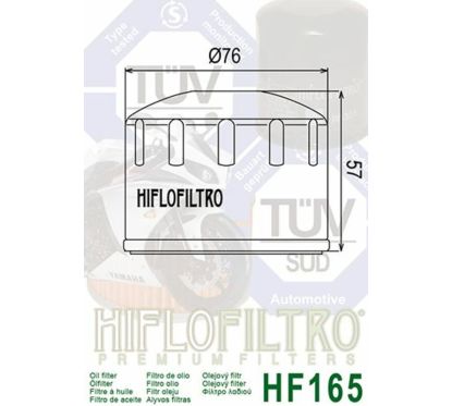 Filtre à huile HIFLOFILTRO - HF165