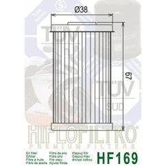 Filtre à huile HIFLOFILTRO - HF169
