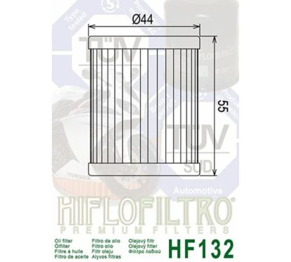 Filtre à huile HIFLOFILTRO - HF132