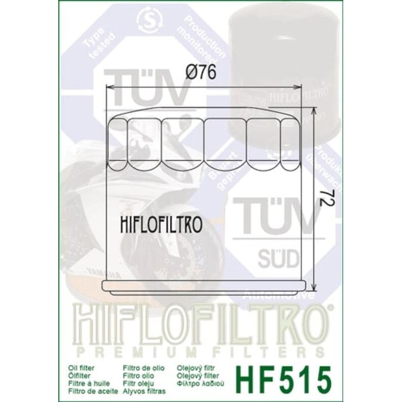 Filtre à huile HIFLOFILTRO - HF515
