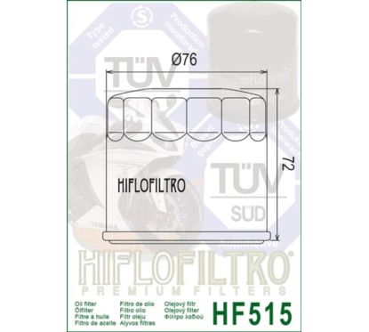 Filtre à huile HIFLOFILTRO - HF515