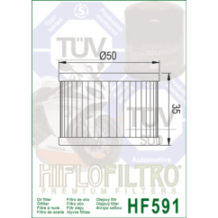 Filtre à huile HIFLOFILTRO - HF591