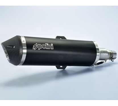 Silencieux POLINI Aluminium noir - Piaggio
