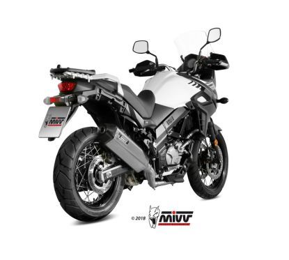 Silencieux MIVV Speed Edge inox/casquette carbone Suzuki DL650 V-Strom