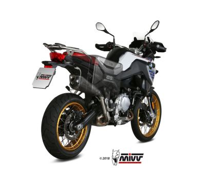 Silencieux MIVV Delta Race inox/casquette carbone BMW F850GS