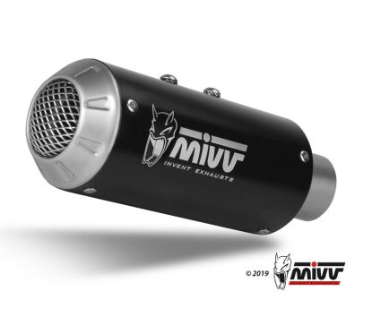 Silencieux MIVV MK3 Steel Black/casquette inox Kawasaki Z900