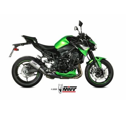 Silencieux MIVV MK3 inox/casquette inox Kawasaki Z900