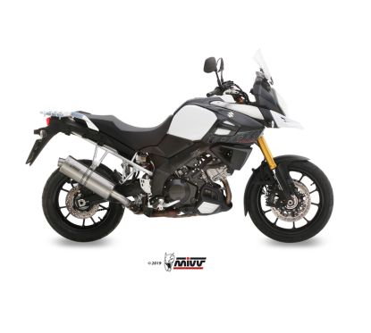 Silencieux MIVV Oval acier inox/casquette inox Suzuki