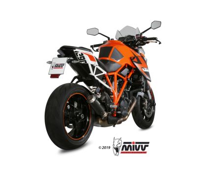 Silencieux MIVV MK3 Steel Black/casquette inox KTM 1290 Superduke