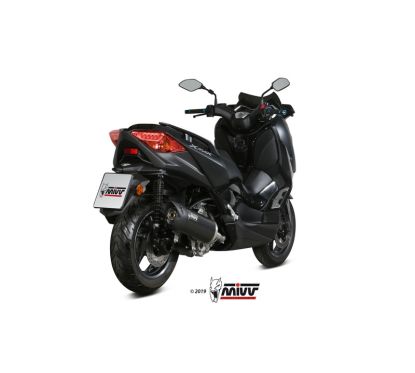 Silencieux MIVV Mover inox noir/casquette ABS noir Yamaha T-Max 300