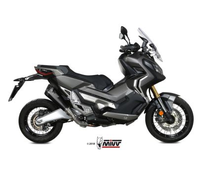 Silencieux MIVV Delta Race inox noir/casquette carbone Honda X-ADV 750