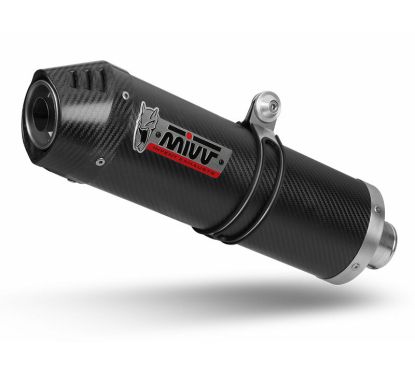 Silencieux MIVV Oval Carbon Cap carbone Suzuki SV650N/S