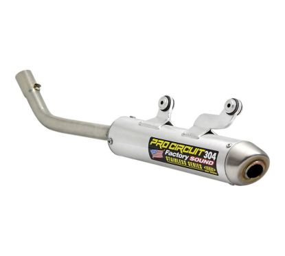 Silencieux PRO CIRCUIT 304 alu brossé/casquette inox KTM/Husqvarna