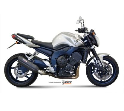 Silencieux MIVV Suono inox brossé noir/casquette carbone  Yamaha FZ1/FZ1 Fazer
