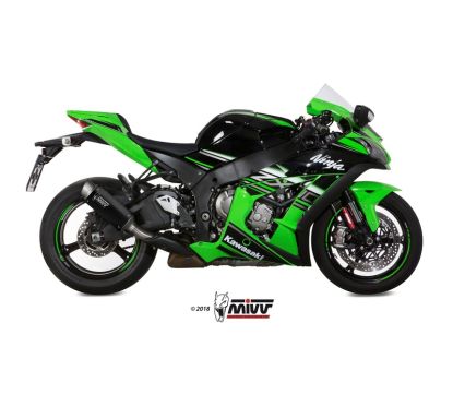 Silencieux MIVV GP-Pro Steel Black/casquette inox Kawasaki ZX-10R